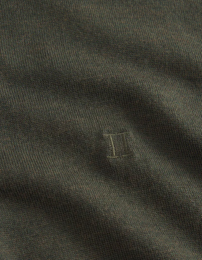 Les Deux | Pull demi-zip "Greyson" - Vert Foret