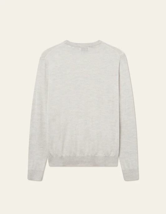 Les Deux | Pull "Greyson" - Gris / Ivoire
