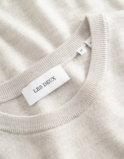 Les Deux | Pull "Greyson" - Gris / Ivoire