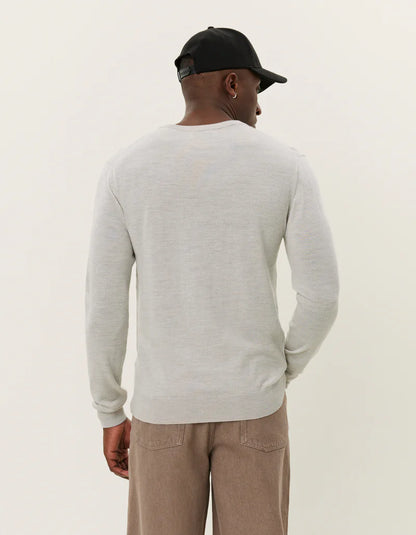 Les Deux | Pull "Greyson" - Gris / Ivoire