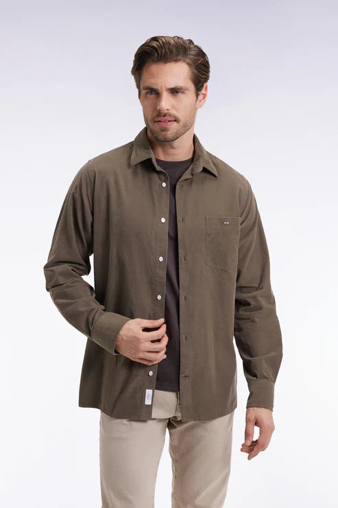 Eden Park | Chemise en velours - Kaki