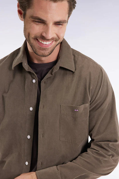 Eden Park | Chemise en velours - Kaki