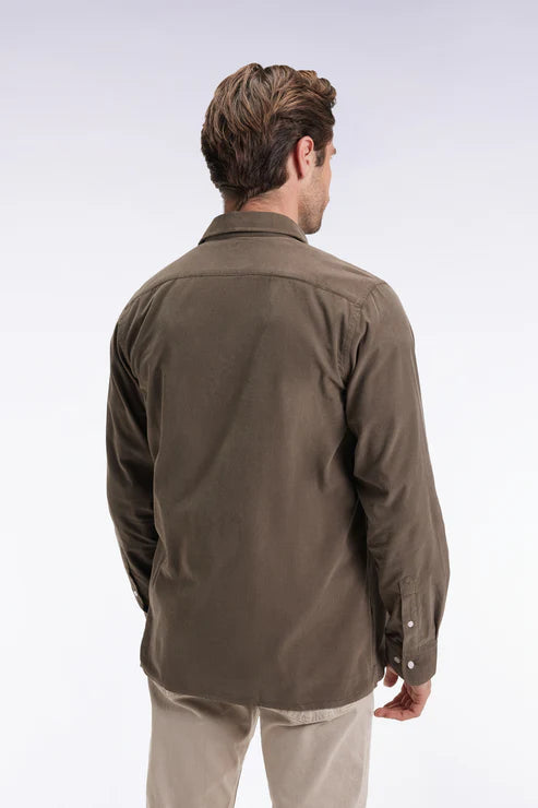 Eden Park | Chemise en velours - Kaki