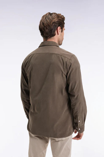 Eden Park | Chemise en velours - Kaki