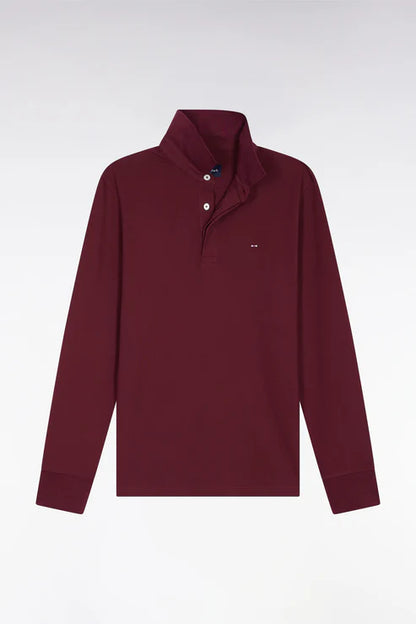 Eden Park | Polo à manches longues - Rouge vin