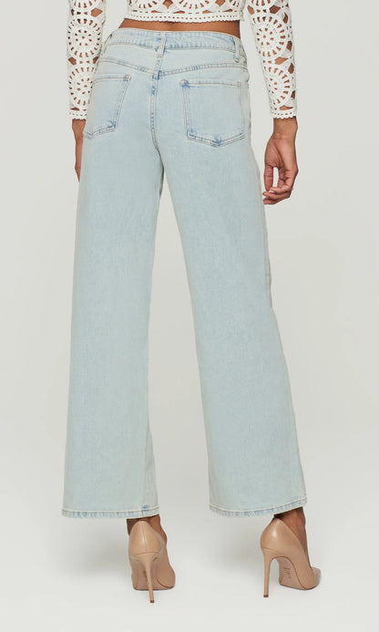 Generation Love | Le jean ''Callista'' à coupe droite - Bleu glacier