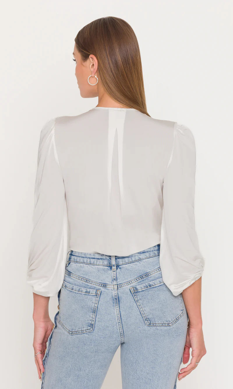 Generation Love | Blouse "Lehti Jersey " - Blanc