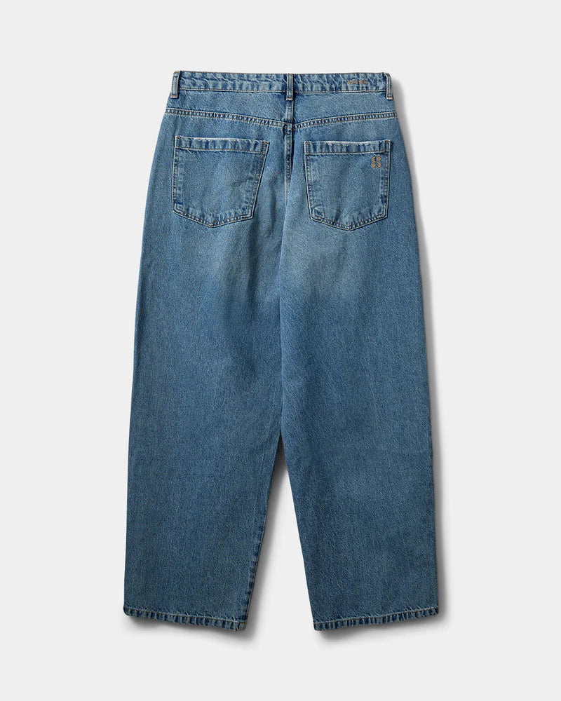 SOFIE SCHNOOR | Jeans coupe ballon "HAVANA"- Bleu denim