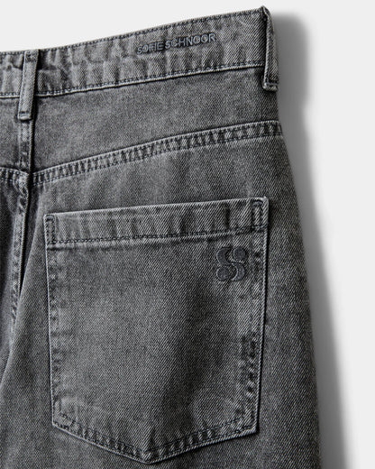 SOFIE SCHNOOR | Jeans coupe ballon "HAVANA"- Gris