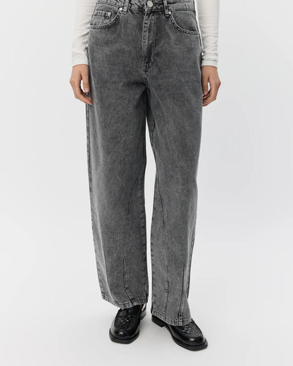 SOFIE SCHNOOR | Jeans coupe ballon "HAVANA"- Gris