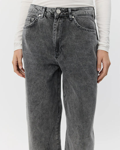 SOFIE SCHNOOR | Jeans coupe ballon "HAVANA"- Gris