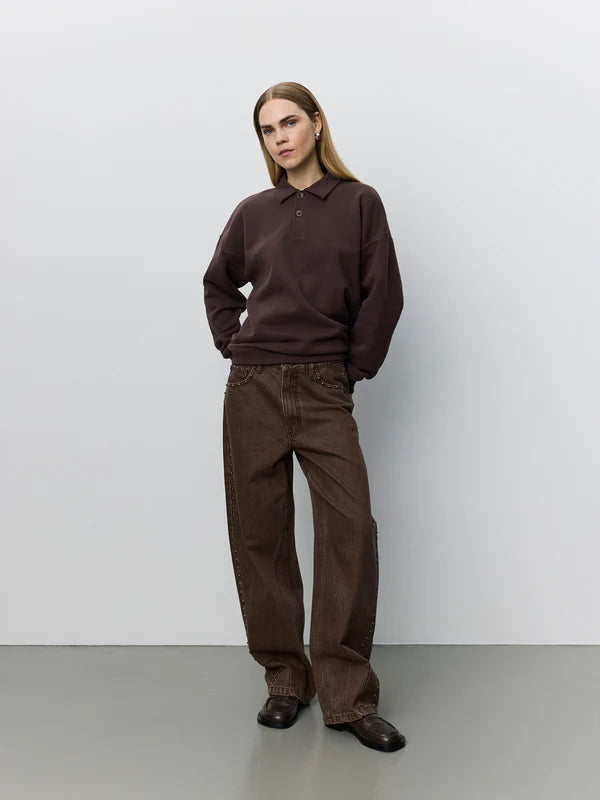 SOFIE SCHNOOR | Barrel Jeans "Havanasw"- Brun