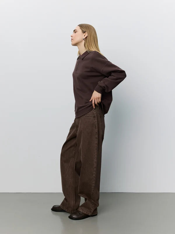 SOFIE SCHNOOR | Barrel Jeans "Havanasw"- Brun