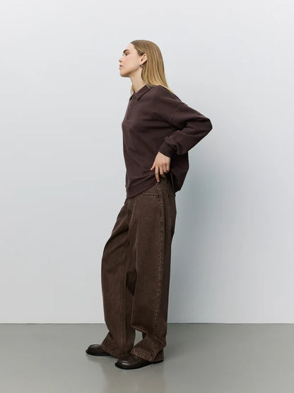 SOFIE SCHNOOR | Barrel Jeans "Havanasw"- Brun