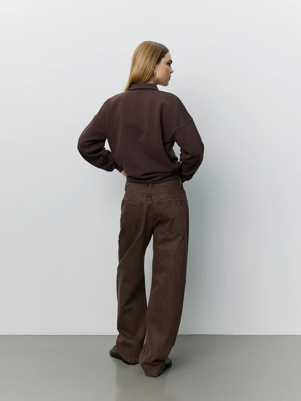 SOFIE SCHNOOR | Barrel Jeans "Havanasw"- Brun