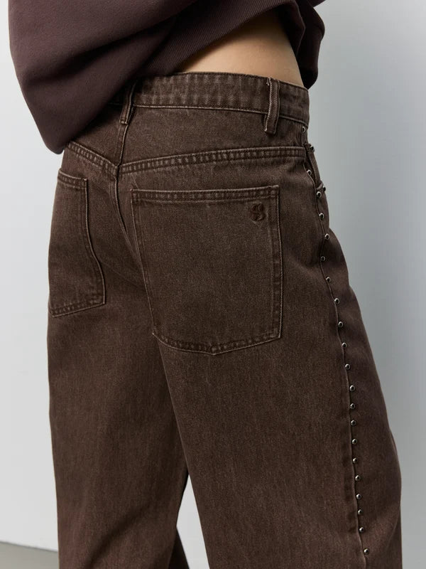 SOFIE SCHNOOR | Barrel Jeans "Havanasw"- Brun