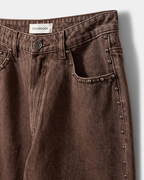 SOFIE SCHNOOR | Barrel Jeans "Havanasw"- Brun