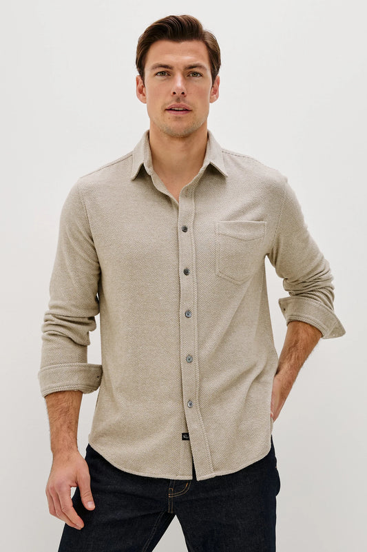Rails | Chemise ''Hawke'' mélange de coton doux - Twill Taupe