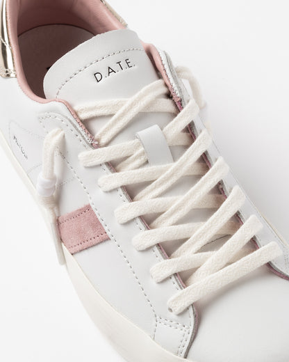 D.A.T.E. | Baskets 'Hill Low Calf' | Blanc Platine