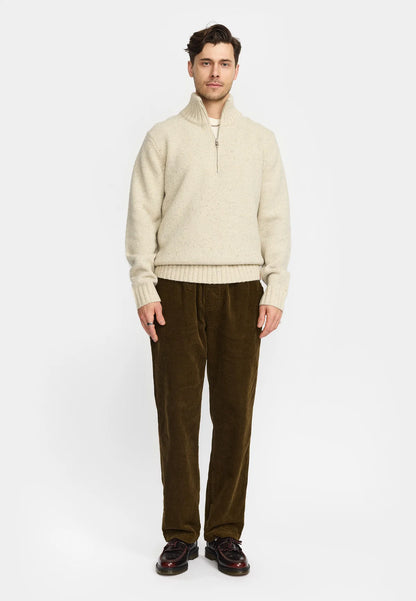 Revolution | Pull en tricot à demi-zip "6619" - Blanc cassé