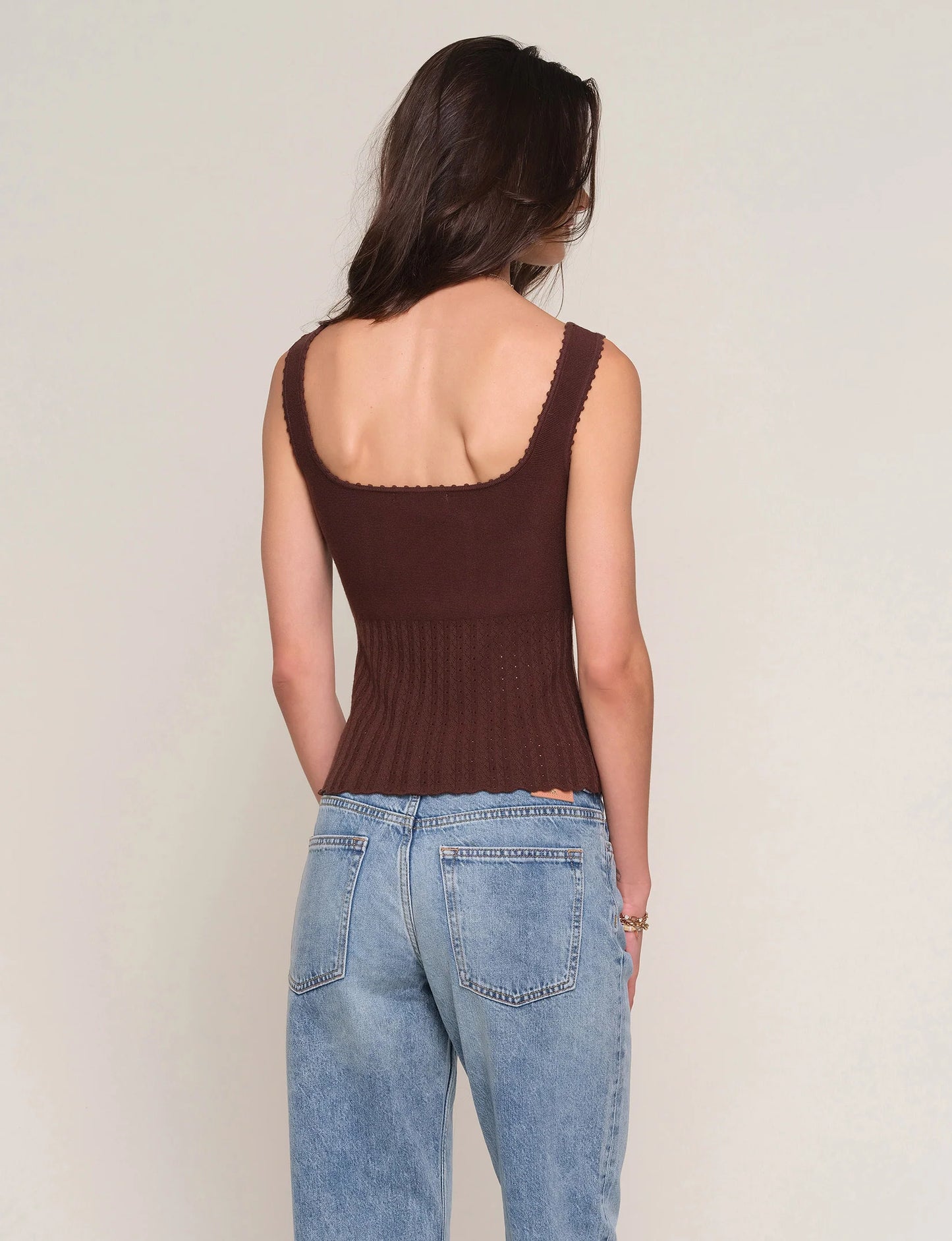 Heartloom | Débardeur en maille Sevilla  - Marron