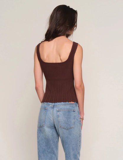 Heartloom | Débardeur en maille Sevilla  - Marron