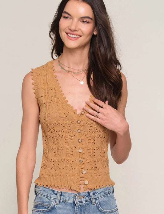 Heartloom | Le gilet sans manches ''Betsie'' - Chai