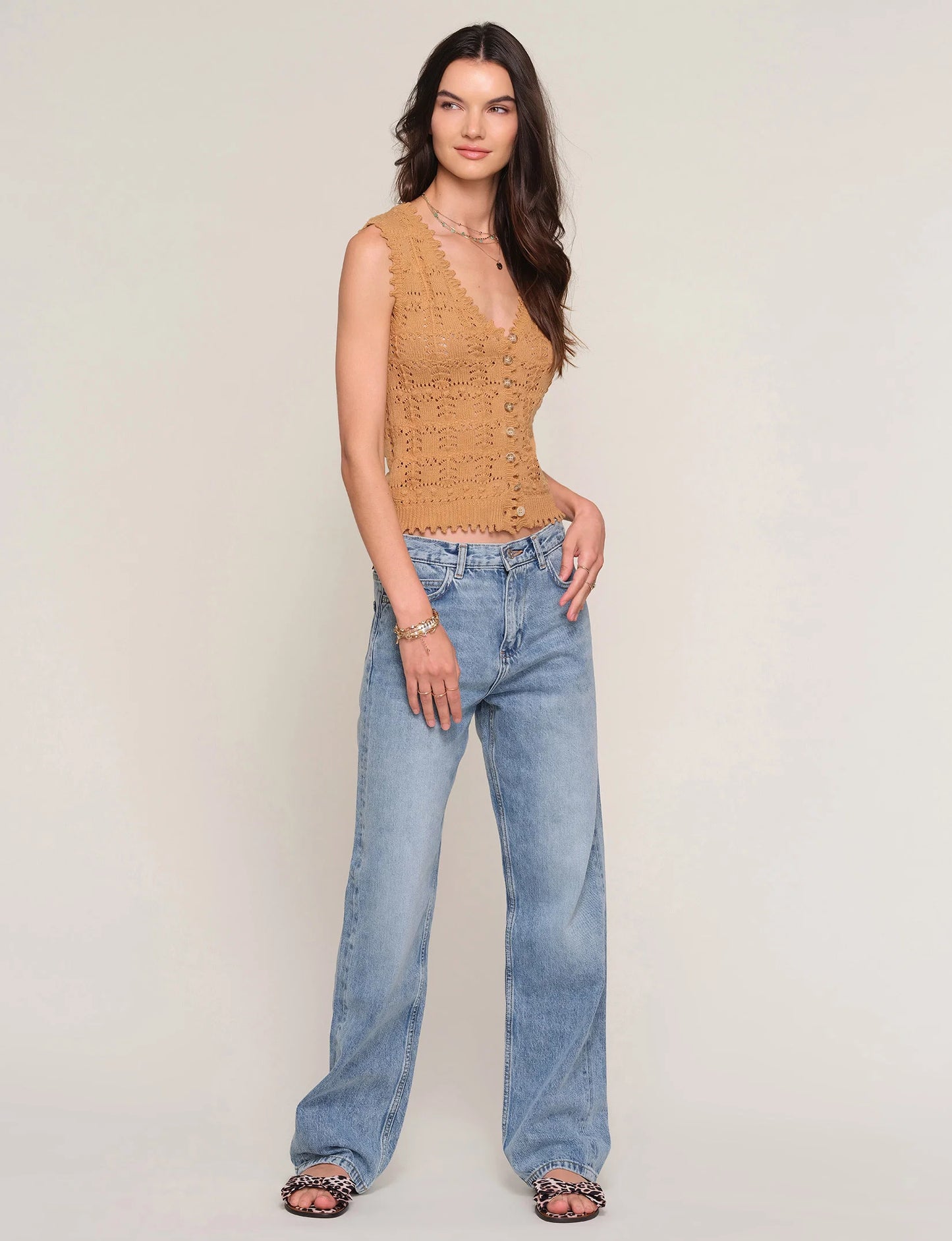 Heartloom | Le gilet sans manches ''Betsie'' - Chai