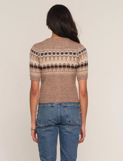 Heartloom | Cardigan à manches courtes "Positano" | Taupe