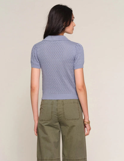 Heartloom | Cardigan  "MANTA"- Bleu