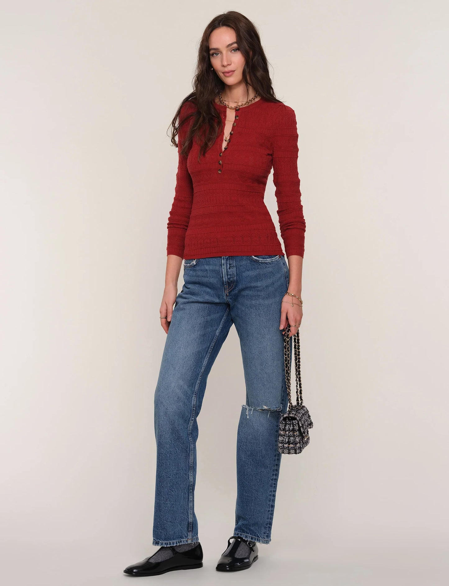Heartloom| Haut "Daisy"- Rouge brique