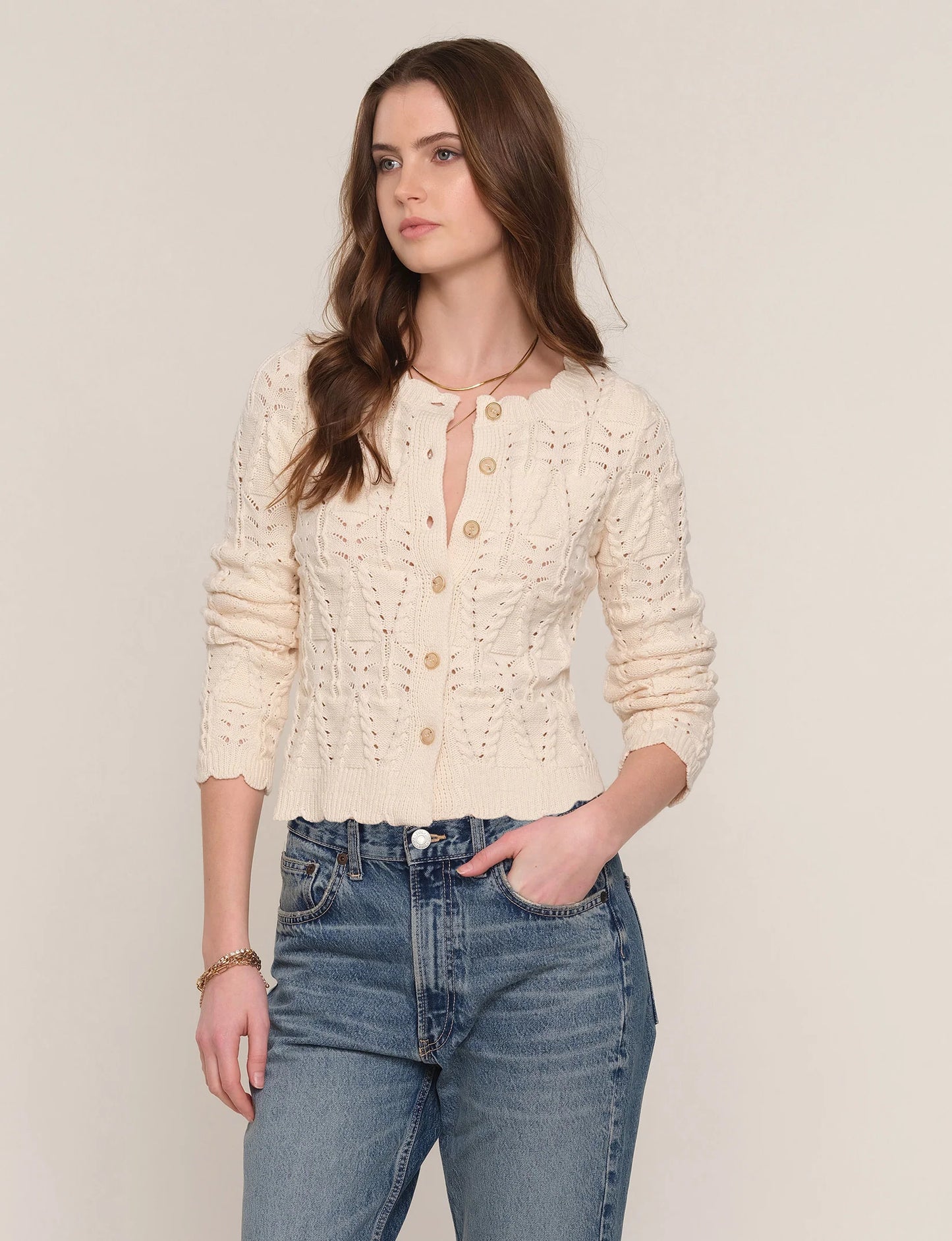 Heartloom | Cardigan "Ellis" | Beige crème