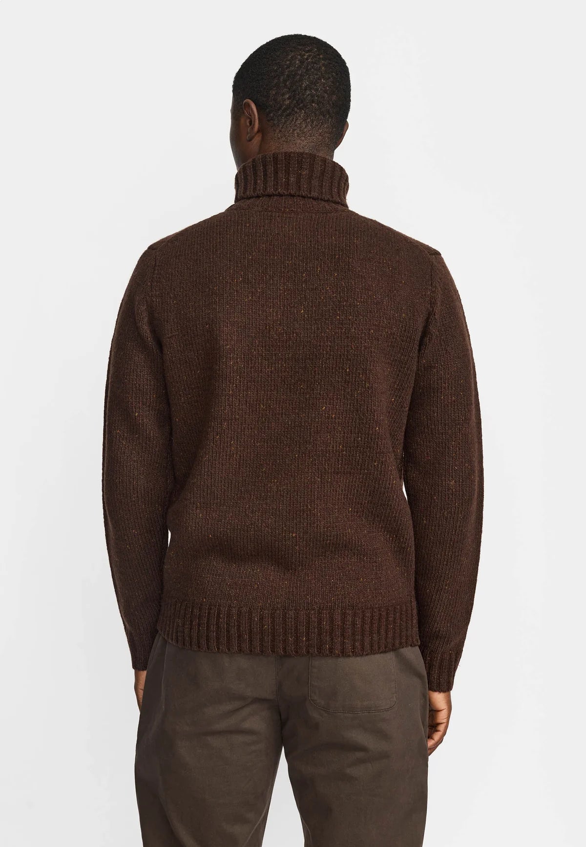 Revolution | Col roulé en tricot "6568" - Brun foncé