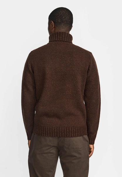 Revolution | Col roulé en tricot "6568" - Brun foncé