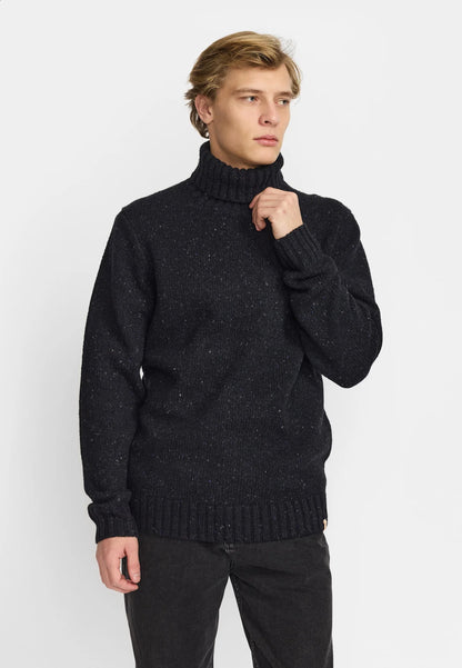 Revolution | Col roulé en tricot "6568" - Bleu marin foncé