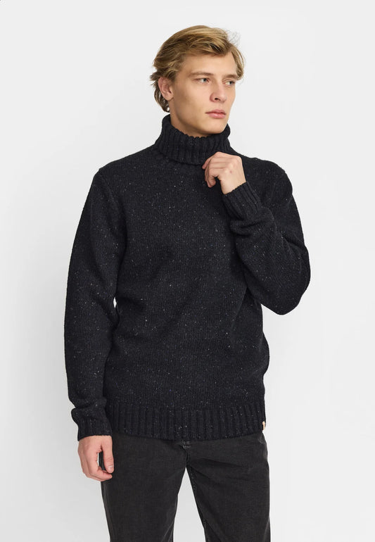 Revolution | Col roulé en tricot "6568" - Bleu marin foncé