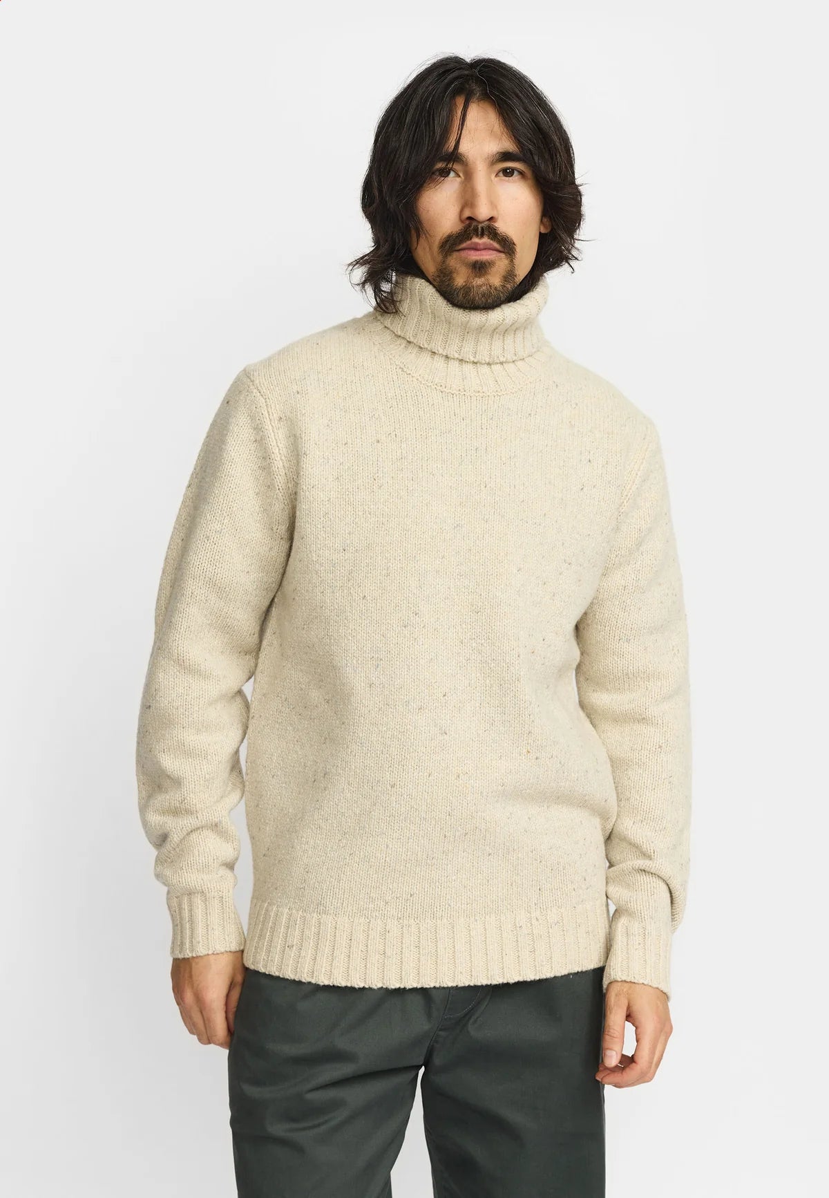 Revolution | Col roulé en tricot "6568" - Blanc