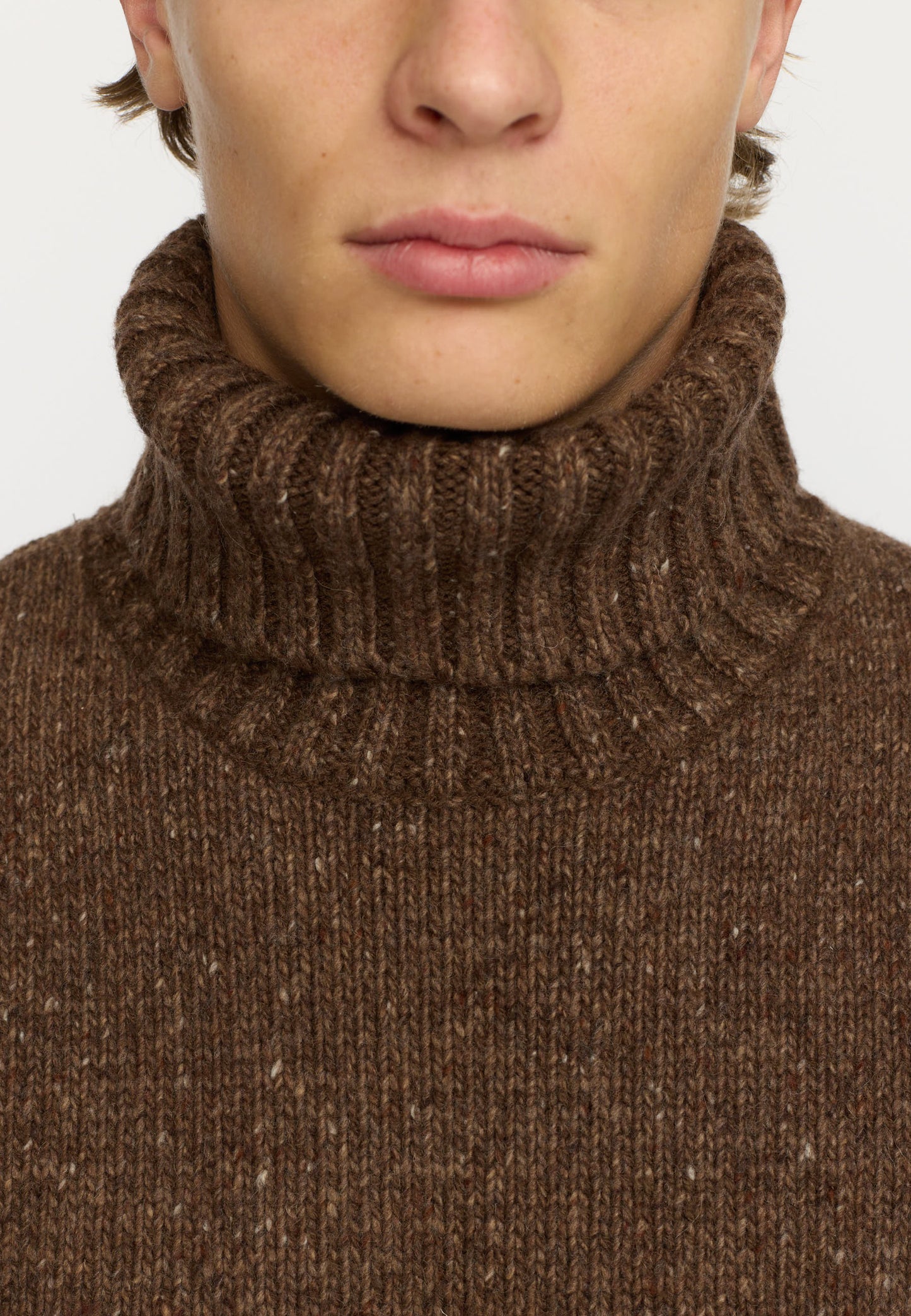 Revolution | Pull à col roulé en mélange d'alpaga - Marron