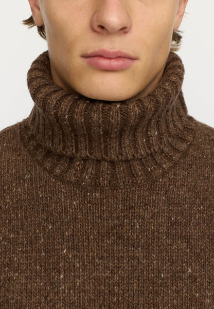 Revolution | Pull à col roulé en mélange d'alpaga - Marron