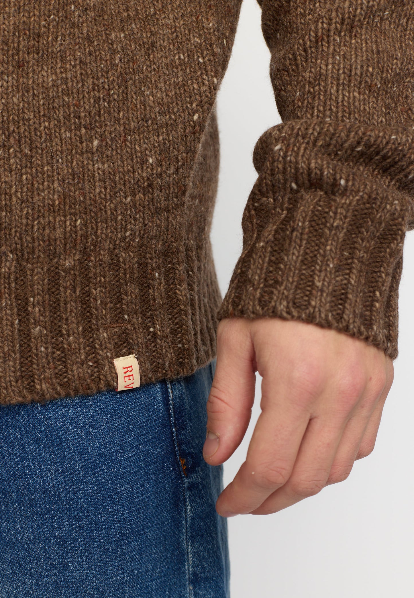 Revolution | Pull à col roulé en mélange d'alpaga - Marron