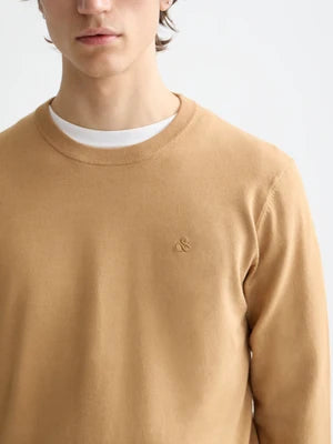 Scotch & Soda | Pull en viscose EcoVero  "Regular" - Fauve Clair