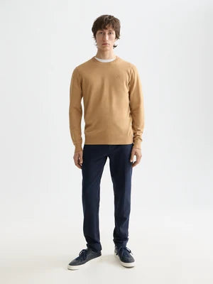 Scotch & Soda | Pull en viscose EcoVero  "Regular" - Fauve Clair