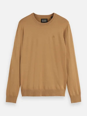 Scotch & Soda | Pull en viscose EcoVero  "Regular" - Fauve Clair
