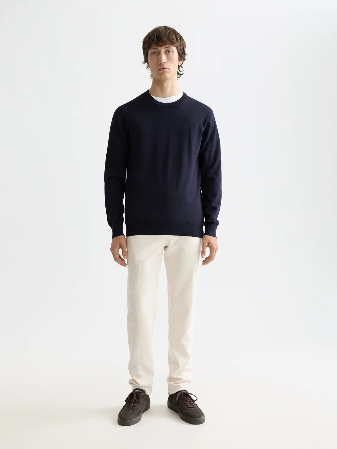 Scotch & Soda | Pull à col rond "EcoVero" - Bleu marin