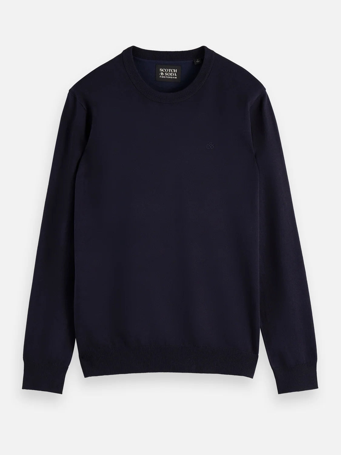 Scotch & Soda | Pull à col rond "EcoVero" - Bleu marin