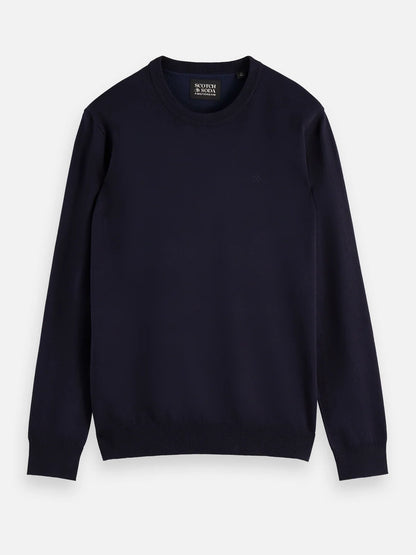 Scotch & Soda | Pull à col rond "EcoVero" - Bleu marin