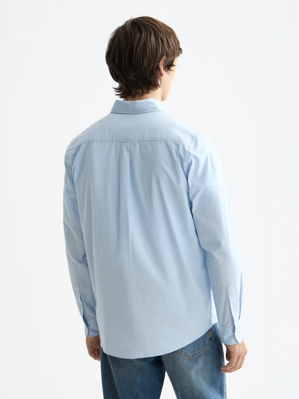 Scotch & Soda | Chemise à manches longues Oxford  "Solid" - Bleu