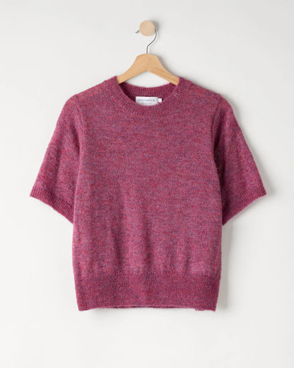 Holebrook Sweden | Pull à manche court  'Elizabeth' | Fuchsia