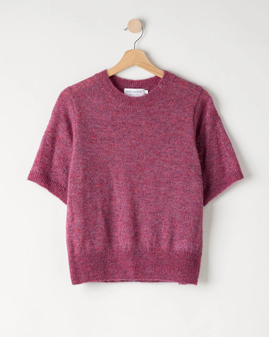 Holebrook Sweden | Pull à manche court  'Elizabeth' | Fuchsia