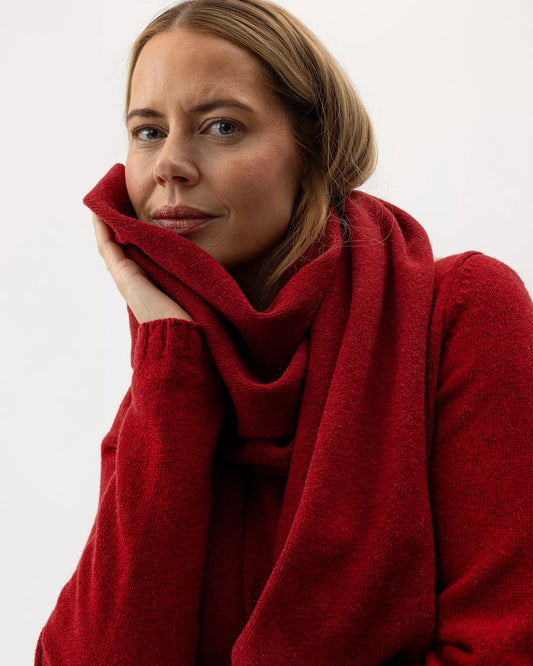 Holebrook Sweden | Écharpe Hållö- Rouge